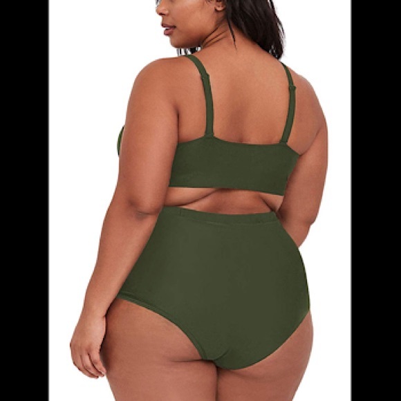 🆕Two Piece Plus Size High Waisted Swimsuit - Picture 2 of 3